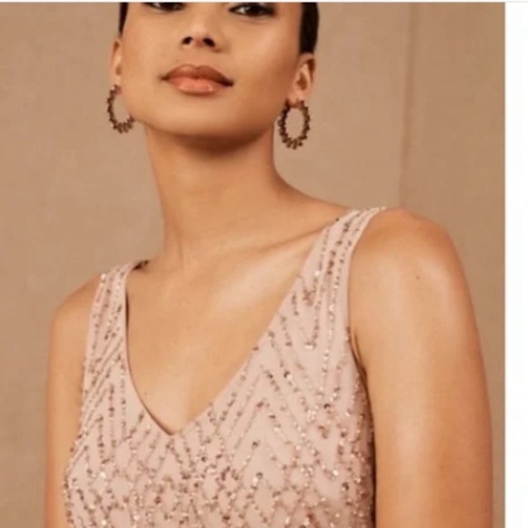 BHDLN X Anthropologie Blaise Sequined -blush pink - Picture 7 of 7